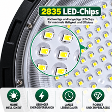 Laden Sie das Bild in den Galerie-Viewer, LED-Hallenleuchte 800W – Extra hell, energiesparend, IP66 – für Werkstatt, Lager, Garage &amp; Industrie