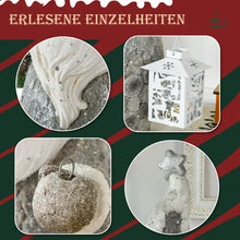 Laden Sie das Bild in den Galerie-Viewer, Weihnachtsdeko, Weihnachtsmann mit Tanne und Laterne, warme LED-Beleuchtung, Batteriebetrieb, In- und Outdoor, 55 cm