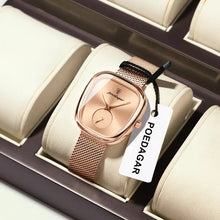 Laden Sie das Bild in den Galerie-Viewer, Damenuhr mit Edelstahlarmband. Gold oder Silber.