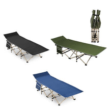 Laden Sie das Bild in den Galerie-Viewer, Faltliege, Camping-Faltbett. Praktisch. Verschiedene Farben. 186 cm Länge. Preiswert.