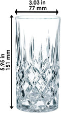 Laden Sie das Bild in den Galerie-Viewer, Noblesse Longdrinkglas, Wasserglas 6er Set, Kristallglas