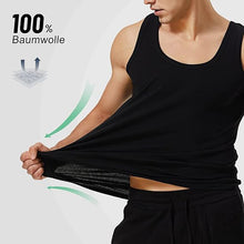Laden Sie das Bild in den Galerie-Viewer, Herren Unterhemd – 5er Pack Tank Tops aus 100 % Baumwolle, weiß