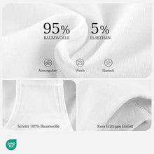 Laden Sie das Bild in den Galerie-Viewer, Damen Unterhosen – 5er Pack, hohe Taille, weiche Bio-Baumwolle, atmungsaktiv &amp; elastisch, mehrfarbig