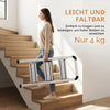 Extra schmale Aluminium-Klappleiter 110 cm. (Nur 5,3 cm Gesamtbreite)