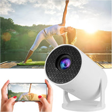 Laden Sie das Bild in den Galerie-Viewer, Mini-Beamer rundes Gehäuse, 4K UHD Heimkino Projektor LCD 5G WiFi Bluetooth Taschenkino für Iphone und Android (Kopie)