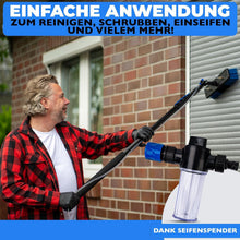 Laden Sie das Bild in den Galerie-Viewer, Teleskopwaschbürste mit Wasseranschluss 4,6 oder 7 m Länge. Für Fenster, Solaranlagen usw.