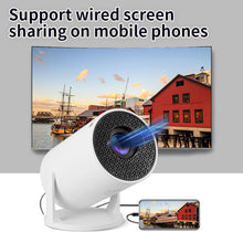 Laden Sie das Bild in den Galerie-Viewer, Mini-Beamer rundes Gehäuse, 4K UHD Heimkino Projektor LCD 5G WiFi Bluetooth Taschenkino für Iphone und Android (Kopie)