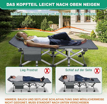 Laden Sie das Bild in den Galerie-Viewer, Faltbare Liege (Tragbar). Gästebett. Gartenliege. Campingbett
