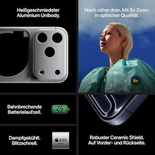 Laden Sie das Bild in den Galerie-Viewer, Apple iPhone 17 Pro Max - 128GB - Pazifik Blau - Ohne Simlock - Sofort lieferbar. Tiefblau.