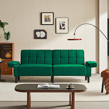 Laden Sie das Bild in den Galerie-Viewer, Sofa 3-Sitzer mit Schlaffunktion, Klappsofa, Schlafsofa mit verstellbarer Rückenlehne &amp; Armlehnen. Bettfunktion.