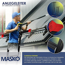Laden Sie das Bild in den Galerie-Viewer, Multifunktionsgerüst schwarz inkl. Holzplattform. Baugerüst - Arbeitsgerüst. Inkl. 2 Rollen
