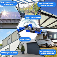Laden Sie das Bild in den Galerie-Viewer, Teleskopwaschbürste mit Wasseranschluss 4,6 oder 7 m Länge. Für Fenster, Solaranlagen usw.