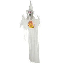Laden Sie das Bild in den Galerie-Viewer, Lebensgroßer Halloween-Geist, mit Bewegungssensor und LED-Lichtern, 183 cm