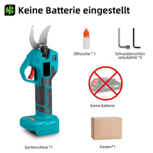 Laden Sie das Bild in den Galerie-Viewer, Automatische Akku Gartenschere 30mm Astschneider Rebschere Astschere Strauchschere. Inkl. 2 x Li-Ionen-Akku und Ladegerät.