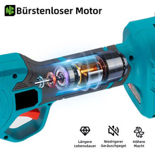 Laden Sie das Bild in den Galerie-Viewer, Automatische Akku Gartenschere 30mm Astschneider Rebschere Astschere Strauchschere. Inkl. 2 x Li-Ionen-Akku und Ladegerät.