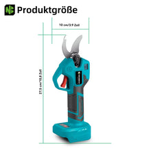 Laden Sie das Bild in den Galerie-Viewer, Automatische Akku Gartenschere 30mm Astschneider Rebschere Astschere Strauchschere. Inkl. 2 x Li-Ionen-Akku und Ladegerät.