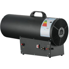 Laden Sie das Bild in den Galerie-Viewer, Gas Heizgebläse Gasheizstrahler 10 kW, 33 kW, 50 kW. Mit Thermostat.