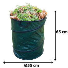 Laden Sie das Bild in den Galerie-Viewer, Gartenabfallsack "Pop Up" (selbst stehend) 160 Liter. Gartentasche Laubsack