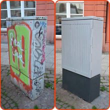 Laden Sie das Bild in den Galerie-Viewer, 12x 400 ml Dose Premium RAL7035 lack Lichtgrau Stromkasten Verteilerkasten Lackspray 400ml (12,15 € / Liter)