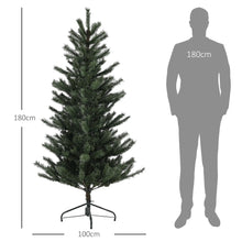 Laden Sie das Bild in den Galerie-Viewer, Künstlicher Weihnachtsbaum – 1,8 m, flammenhemmend, Metallfuß