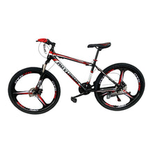 Laden Sie das Bild in den Galerie-Viewer, Fahrrad 26 Zoll, 21 Gänge, Doppelscheibenbremsen. Farben: Schwarz, blau, rot oder grün.