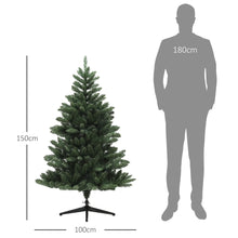 Laden Sie das Bild in den Galerie-Viewer, Künstlicher Weihnachtsbaum Nordmanntanne – 1,5 m, breit &amp; üppig