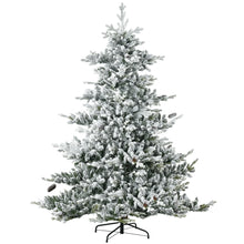 Laden Sie das Bild in den Galerie-Viewer, Künstlicher Weihnachtsbaum – 1,8 m mit verschneiten Zweigen und Tannenzapfen