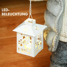 Laden Sie das Bild in den Galerie-Viewer, Weihnachtsdeko, Rentier mit Laterne, LED, batteriebetrieben, 25,5 x 19,5 x 52 cm