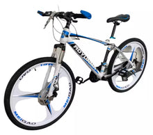 Laden Sie das Bild in den Galerie-Viewer, Fahrrad 26 Zoll, 21 Gänge, Doppelscheibenbremsen. Farben: Schwarz, blau, rot oder grün.