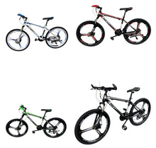 Laden Sie das Bild in den Galerie-Viewer, Fahrrad 26 Zoll, 21 Gänge, Doppelscheibenbremsen. Farben: Schwarz, blau, rot oder grün.