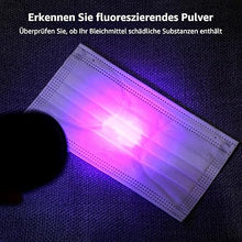 Laden Sie das Bild in den Galerie-Viewer, UV Schwarzlicht Taschenlampe HD51 mit 51 LEDs (395 nm) zur Erkennung eingetrockneter Tierurin-Flecken