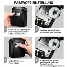 Laden Sie das Bild in den Galerie-Viewer, Schlüsseltresor mit Zahlencode für die Innen- und Außenmontage. Praktisch und viel sicherer als nur zu verstecken.