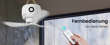 Laden Sie das Bild in den Galerie-Viewer, Mobiler Akku-Deckenventilator mit LED und Fernbedienung – 8000 mAh Akku