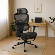 Laden Sie das Bild in den Galerie-Viewer, BERSFORD ergonomischer und vielfach einstellbarer Chefsessel, Mesh-Stoff, schwitzfrei.