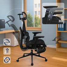 Laden Sie das Bild in den Galerie-Viewer, BERSFORD ergonomischer und vielfach einstellbarer Chefsessel, Mesh-Stoff, schwitzfrei.