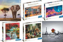 Laden Sie das Bild in den Galerie-Viewer, 6-er Set High Quality Collection Clementoni Erwachsenen-Puzzle, 1000 Teile