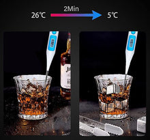 Laden Sie das Bild in den Galerie-Viewer, Coole Drinks, edle Form: 12er-Set Edelstahl Eiswürfel Silber