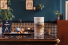 Laden Sie das Bild in den Galerie-Viewer, Ethno Barista Macchiato Longdrinkglas, Wasserglas 4er Set, Kristallglas