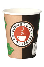 Laden Sie das Bild in den Galerie-Viewer, Kaffeebecher 1.000 St.  200ml "Coffee To Go" Pappe - Hartpapier.