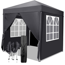 Laden Sie das Bild in den Galerie-Viewer, Faltpavillon wasserdicht. Pop Up. Mit 4 Seitenteilen. 2x2 Meter. Gartenzelt. Partyzelt. UV50+ Schutz. Einfaches Faltsystem.