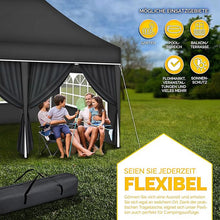 Laden Sie das Bild in den Galerie-Viewer, Faltpavillon wasserdicht. Pop Up. Mit 6 Seitenteilen. 3x6 Meter. Gartenzelt. Partyzelt. UV50+ Schutz. Einfaches Faltsystem.