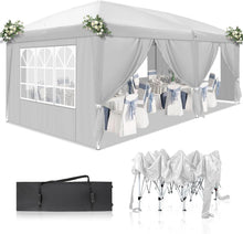 Laden Sie das Bild in den Galerie-Viewer, Faltpavillon wasserdicht. Pop Up. Mit 6 Seitenteilen. 3x6 Meter. Gartenzelt. Partyzelt. UV50+ Schutz. Einfaches Faltsystem.