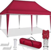 Laden Sie das Bild in den Galerie-Viewer, Faltpavillon wasserdicht. Pop Up. Ohne Seitenteile. 3x6 Meter. Gartenzelt. Partyzelt. UV50+ Schutz. Einfaches Faltsystem.