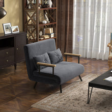 Laden Sie das Bild in den Galerie-Viewer, Schlafsofa Doppelsofa 102 cm breit, mit Armlehne. Schlafsessel Gästebett