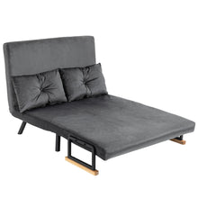 Laden Sie das Bild in den Galerie-Viewer, Schlafsofa Doppelsofa 102 cm breit, mit Armlehne. Schlafsessel Gästebett
