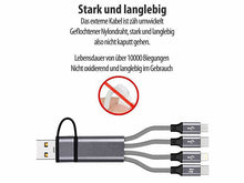 Laden Sie das Bild in den Galerie-Viewer, Multifunktions-Ladekabel für alle Ladebedürfnisse 8in1 USB-C/A zu USB-C/Micro-USB/Lightning