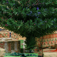 Laden Sie das Bild in den Galerie-Viewer, Weihnachtsbaum mit LED-Glasfaserbeleuchtung – 1,5 m, realistisches Design, flammhemmend