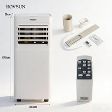 Laden Sie das Bild in den Galerie-Viewer, Mobile Klimaanlage 2600 Watt, 9000 BTU, R290. Farbe: Weiß.
