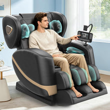 Laden Sie das Bild in den Galerie-Viewer, Ganzkörper-Massagesessel "Airport" mit Zero-Gravity-Funktion – Premium Massagesessel mit Heizfunktion, Bluetooth, Touchscreen, Luftdruckmassage &amp; 3D-Fußmassage für Zuhause und Büro