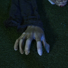 Laden Sie das Bild in den Galerie-Viewer, Halloween Dekoration heulender, kriechender Zombie 159 cm LED-Lichter Soundfunktion